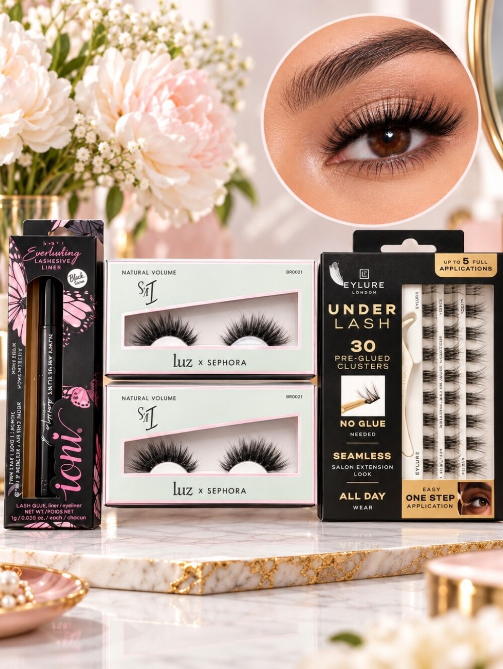 Sephora Luz Natural Volume False Lashes — Lash Bundle
